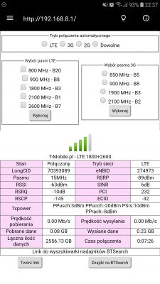 Wybór anteny kierunkowej LTE do Huawei B525s (T-Mobile Domowy) Szczecin