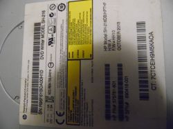 Etykieta HP DVD Writer Model SH-216