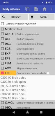 BMW F31 2014 - brak reakcji szyberdachu na przełącznik