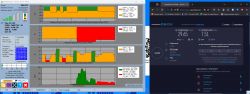 Screenshot porównania parametrów dwóch routerów i wyników testu prędkości internetu.