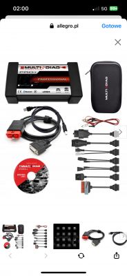 Interfejs multidiag pro+ professional z akcesoriami i płytą CD