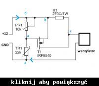Modulowane zasilanie wentylatora - pytanie o termistor