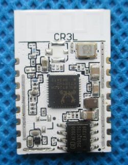 CR3L electronic module with visible components on a blue background.