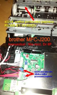Brother MFC-J200 - komunikat: Nie moż. Dr 8F Brother MFC-J200 - komunikat: Nie moż. Dr 8F