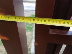 Sliding gate + Wicket without a separating post. Selection of elements.
