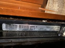 Tabliczka znamionowa piekarnika Whirlpool AKZ 237/IX Tabliczka znamionowa piekarnika Whirlpool AKZ 237/IX z numerem seryjnym i danymi technicznymi