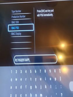 Philips 55PUS6262/12 - Wymiana płyty głównej z wersji 43 cali i ustawienie przekątnej