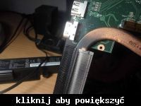 Spalenizna na radiatorze i rurce odprowadzającej ciepło w laptopie - przyczyny?