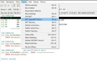Restore NTFS partition from RAW in external USB drive after disconnecting power