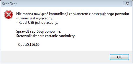 Canon MG 5650 - Błąd skanowania po próbie skanowania śliskiego papieru