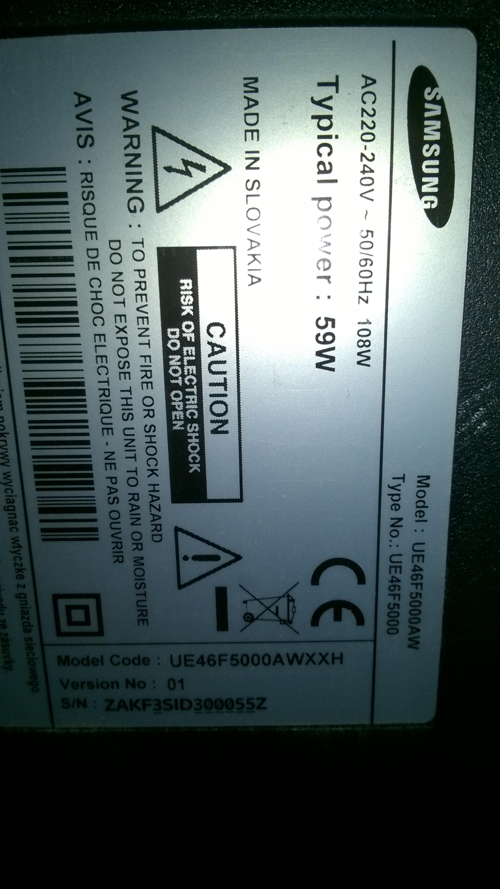 Telewizor Samsung Wyłącza Się Po Kilku Sekundach