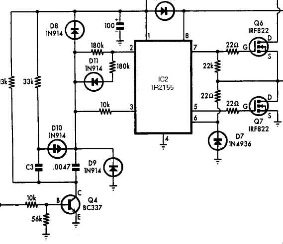 Ir2155 схема включения и описание