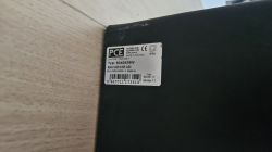 Tabliczka znamionowa PCE na czarnej obudowie, typ 9240539W, IP54