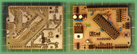 PCB - termotransfer - walka o ścieżki 4mils w domu PCB - termotransfer - walka o ścieżki 4mils w domu