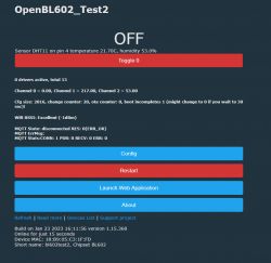 Tasmota replacement for BL602, programming, pairing with Home Assistant, now with OTA working!