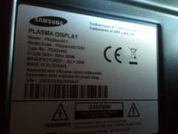 PS42A410C1 - Plazma samsung uszkodzona matryca PS42A410C1 - Plazma samsung uszkodzona matryca