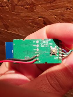 LED Controller Circuit Board with IR Inputs LED controller circuit board with IR markings and power cables