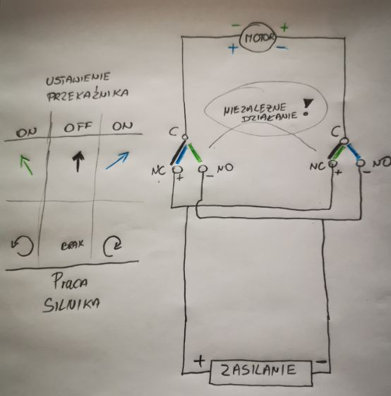 Szukam schematu dla przelącznika zatrzaskowego ON OFF ON do projektu szafy