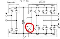Identyfikacja obwodu falownika Yaskawa CIMR-G3A22P2