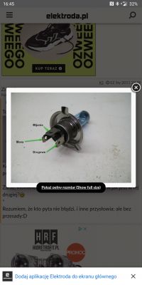 Podłączenie kabli soczewek bi LED przez kostkę męską H4 Podłączenie kabli soczewek bi LED przez kostkę męską H4