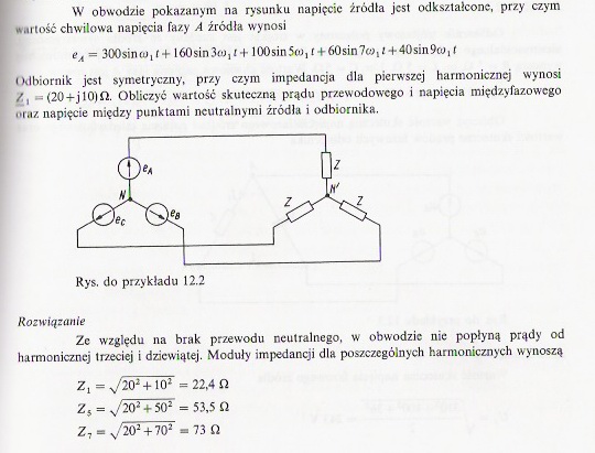 Jak obliczyć prądy i moce w układzie 3-fazowym z przesunięciem fazowym?