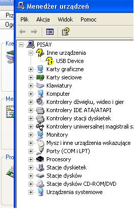 Problem z instalacją sterowników USB na Windows XP SP1 po aktualizacji z SP2