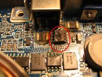Dell M1710 ( PP05XB ) uszkodzona płyta - jaki to tranzystor?