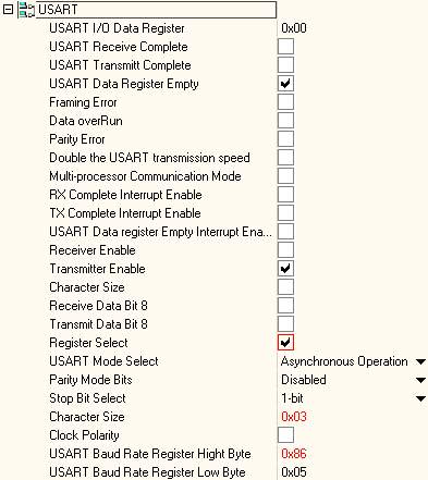 [mega8][asm] uart - jedynka na najstarszym bicie danych ?
