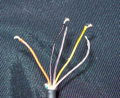 Słuchawki Nokia HS-23 który przewód do którego pinu?