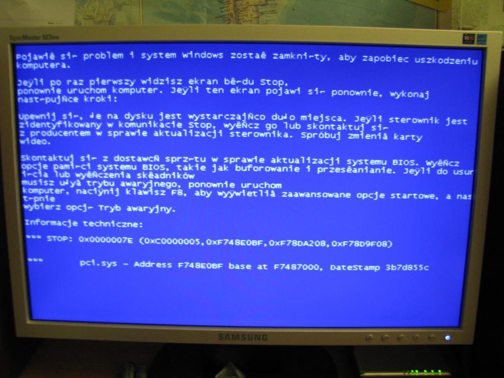 0x00007e blue screen