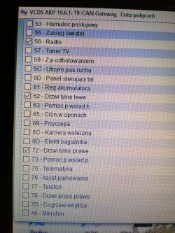 A3 8P Sportback: Wymiana CAN Gateway, kontrolka dachu - jak wyłączyć? Audi/VW, VCDS