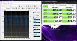Wyniki testów wydajności SSD w HD Tune Pro i CrystalDiskMark