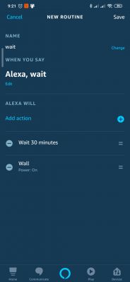 IFTTT - How do I add a delay for Alexa to turn off Sonoff?