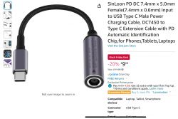 Przejściówka ładowarka DELL - USB-C oraz tester napięć USB-C