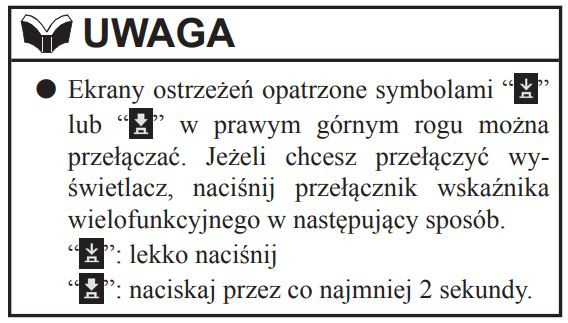 Symbol Informacja Mitsubishi ASX - Nieznany symbol z strzałką na desce rozdzielczej ...