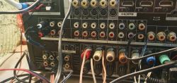 Harman Kardon AVR 255 - brak dźwięku na AUX i zwarcie w subwooferze Klipsch R150 SW