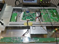 AOC E2795vh - Brak obrazu, matryca wybiela, napięcia sprawdzone, oscyloskop użyty