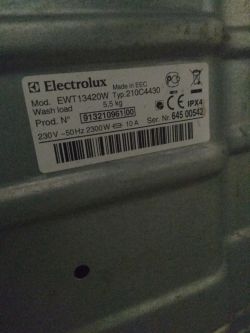 Electrolux EWT 13420W przełączająca się w tryb gwiazdki