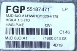Opel Agila 1.3 JTD - MJD 6J0.A1 pin z 95320 potrzebny by wylogować