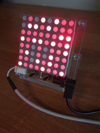Zegar / termometr z matrycą LED 8x8 Zegar / termometr z matrycą LED 8x8