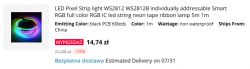 PIC18F45K50 as WS2812 LED strip driver (theory+library)