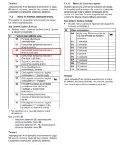 Hormann RotaMatic 2 - nie mogę wejść do niektórych podmenu