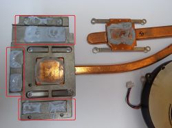 Asus N55SF - Wymiana pasty/kleju termoprzewodzącego na karcie grafiki