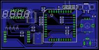 [Eagle] Eagle – ocena projektu PCB z ATmega8, wyświetlaczem 7-seg, RGB 1W, enkoderem