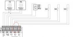 Domofon HikVision podłączenie bramy i furtki, różne napięcia.