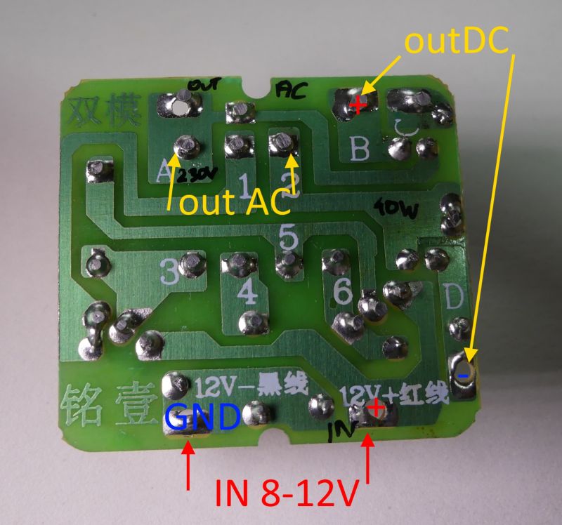 Converter module 12VDC to 230V, test, opinion Converter module 12VDC to 230V, test, opinion