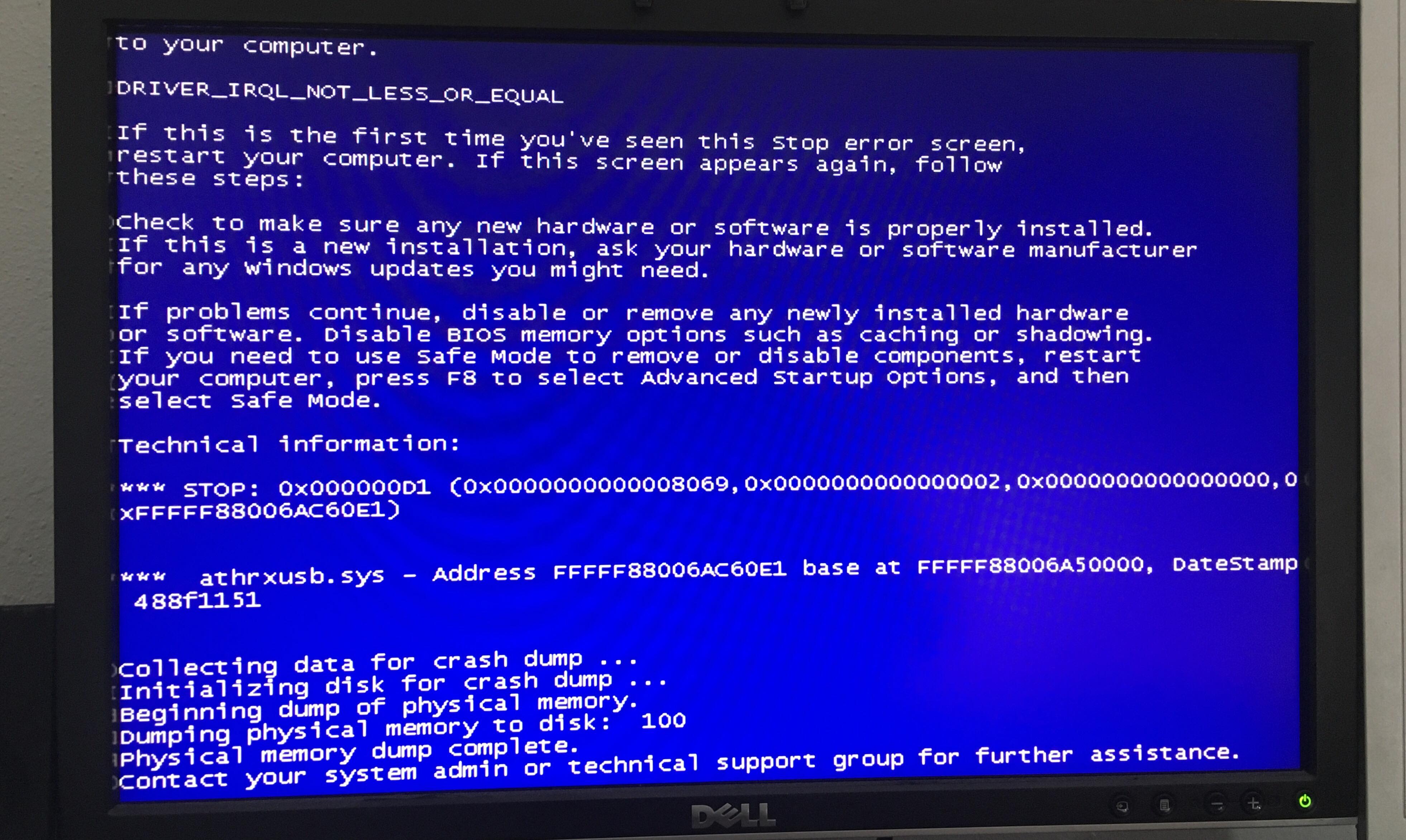[Solved] Windows 7 - Bluescreen 0x000000D1 Error: Occasional Crashes in ...