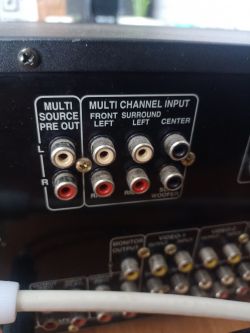 Amplituner Onkyo TX-SV545 - podłączenie końcówki mocy pre out