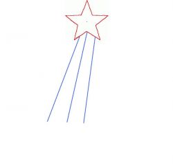 Jak wykonać świecącą gwiazdę 60x60 cm z promieniami 2-2,5 m?