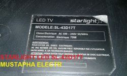 STARLIGHT LED SL-43D17T | TP.S506.PB801 Chassis | T430QVN03.2 LCD Panel | RT809H Info (90 chars)